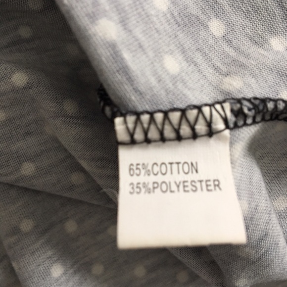 Vintage Fit and Flare Black & White Polka Dot Dress - Picture 7 of 7